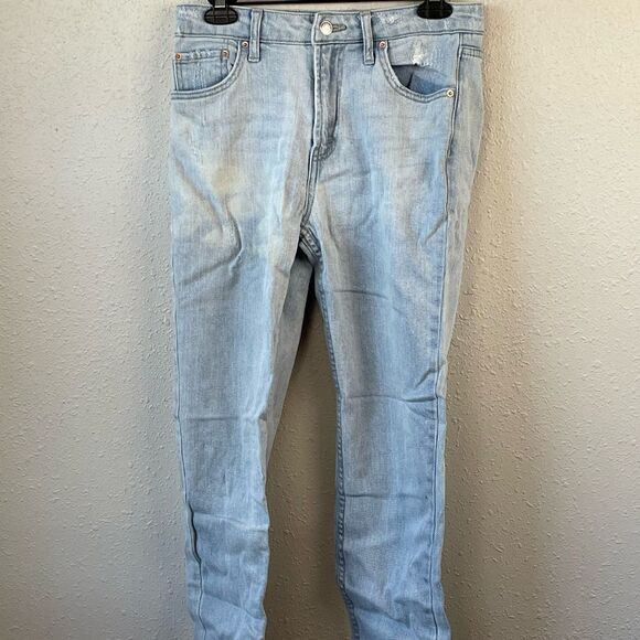 Pre-Owed Wild Fable Womens Stretch Light Wash Straight Leg Jeans Size 2 - Picture 1 of 5